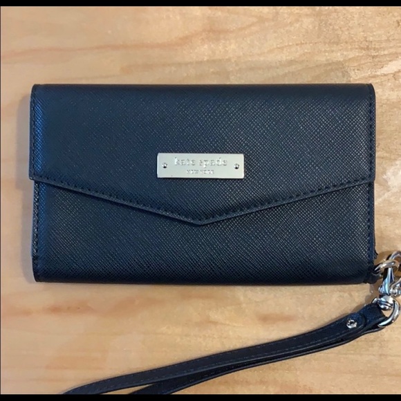 kate spade black wristlet - Picture 1 of 7